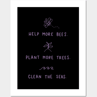 Save the Bees Posters and Art